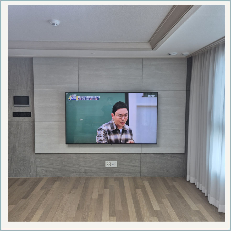 벽걸이TV 설치 및 선정리 사진 6-2
