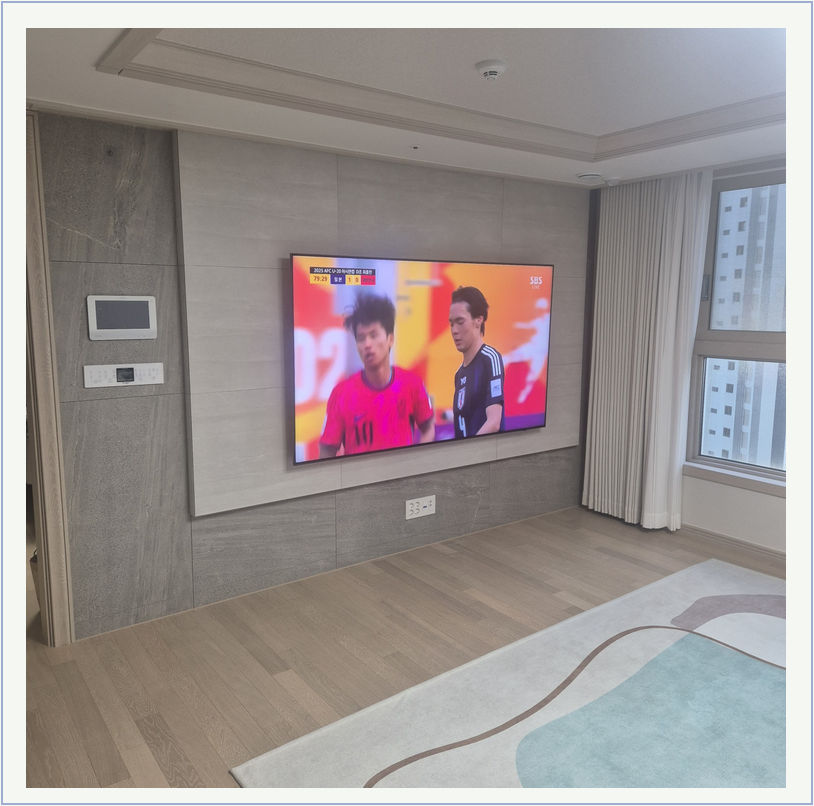 벽걸이TV 설치 및 선정리 사진 30-1